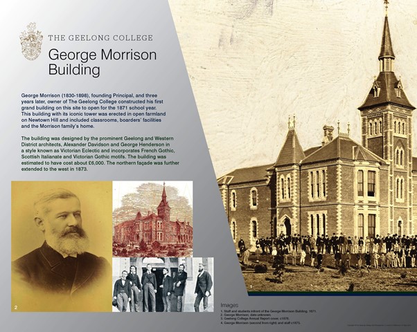 Interpretative Sign, George Morrison Building, 2015.
